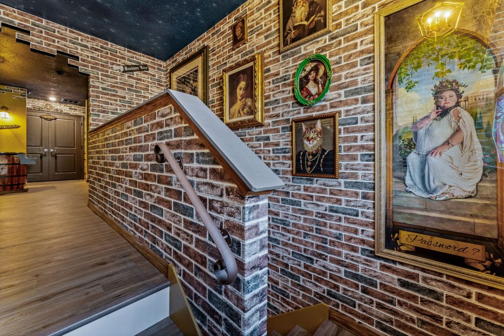 Harry Potter Hogwarts themed stairway Orlando vacation home