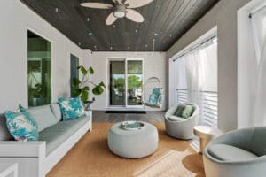 Outdoor modern luxury living space