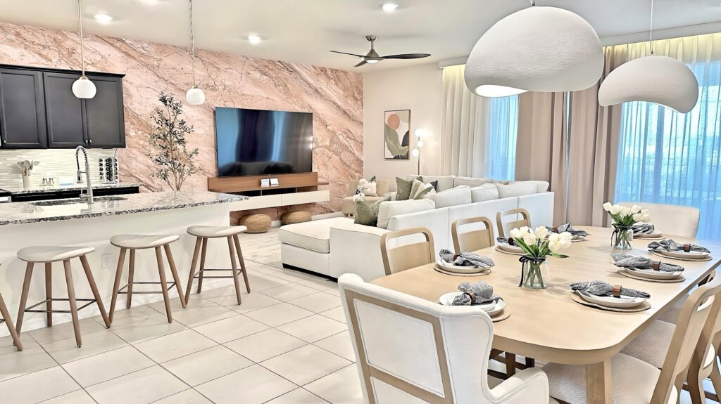 Luxury living room designed by Magic Interiors