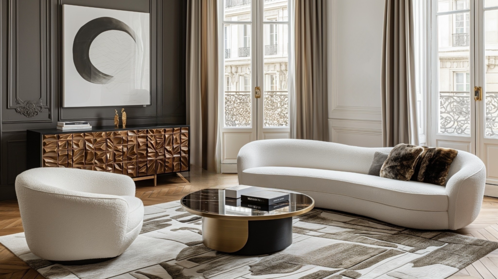Paris modern living room designed by Magic Interiors