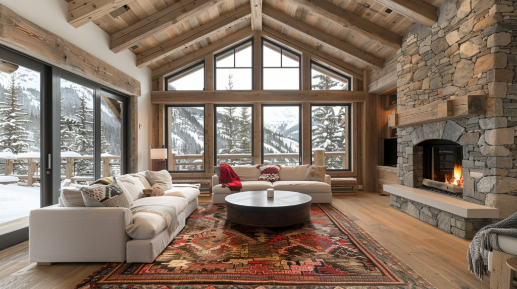 Professionally designed living room Mountain Retreat - Magic Interiors