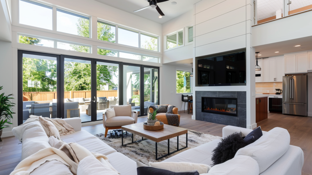 Modern luxury interior living room