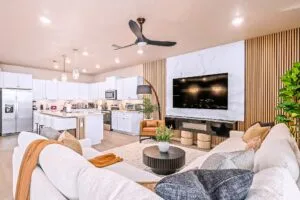 Luxury vacation home living room designed by Magic Interiors