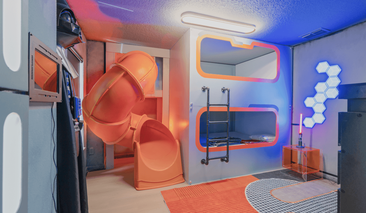 Star Wars themed bedroom with special effects in Bella Vida Resort